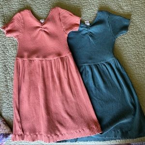 Kate Quinn Size 7 Green and Orange Fall Autumn Dress Lot